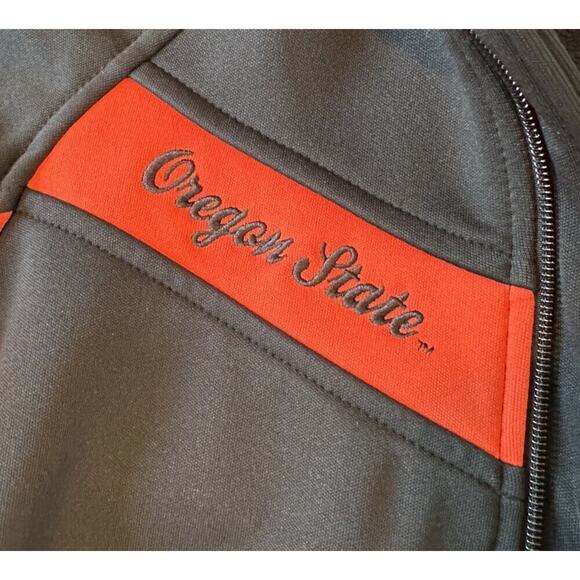 Columbia Full Zip Jacket Size XL Women’s Black Oregon State Script Pockets - Picture 5 of 9